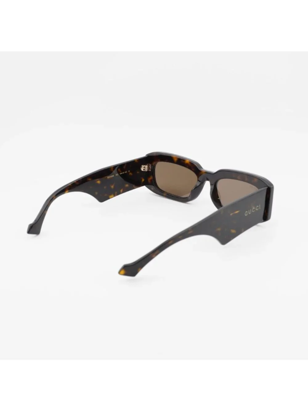 Gucci GG1426S 002 Sunglasses Havana Rectangle Frame, Brown Lenses